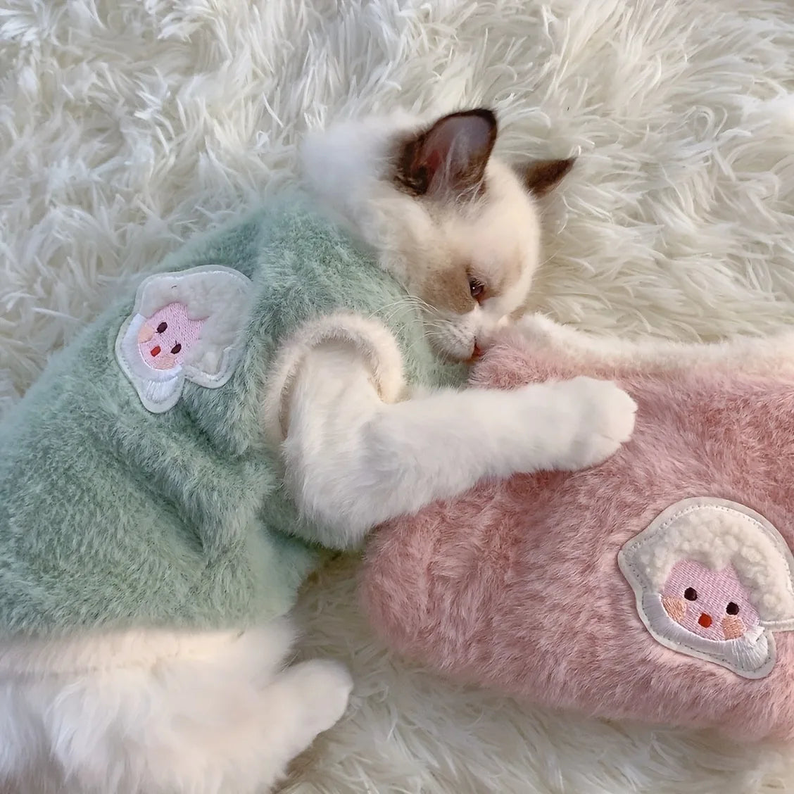Cozy Pet Sweater Vest – For Cats & Small Dogs