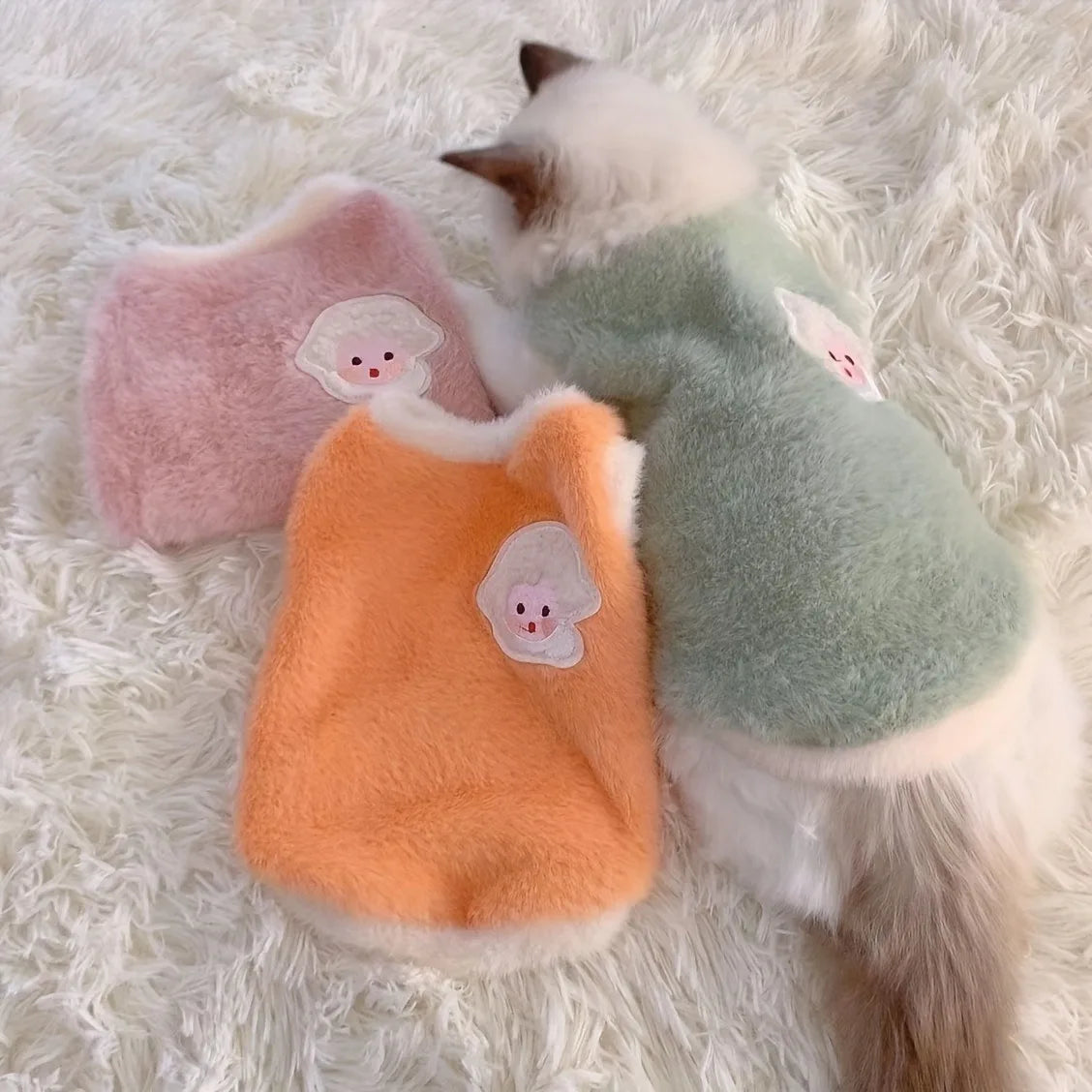 Cozy Pet Sweater Vest – For Cats & Small Dogs